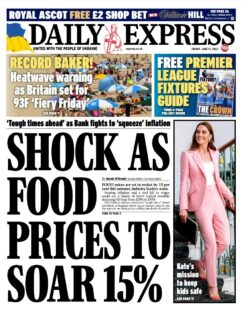 Daily Express- Shock as food prices soar 15%
