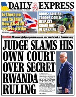 Daily Express – Judge slams his own court over secret Rwanda ruling