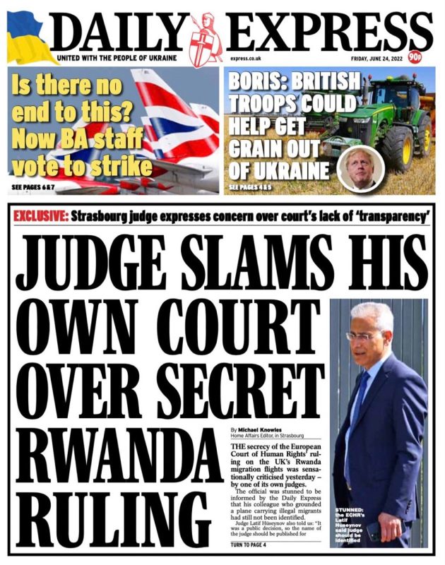 Daily Express - Judge slams his own court over secret Rwanda ruling