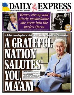 Daily Express – A grateful nation salutes you, Ma’am