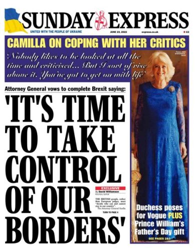 Sunday Express - it’s time to take control of our borders