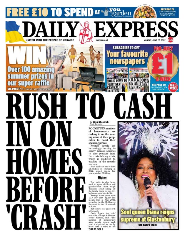 Daily Express - Rush to cash in on homes before crash