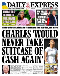 Daily Express – Charles would never take suitcase of cash again