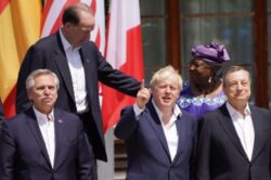 Boris Johnson reveals Falklands row with Argentinian president at G7