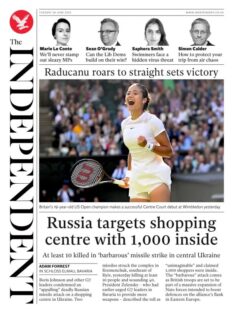 Independent – Russia targets shopping centre with 1000 inside