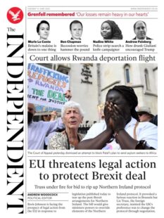 The Independent – EU threats legal action to protect Brexit deal