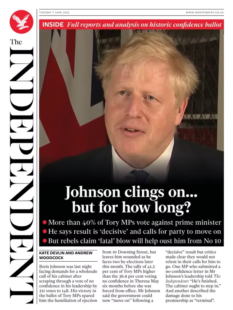 The Independent – Johnson clings on… but for how long?