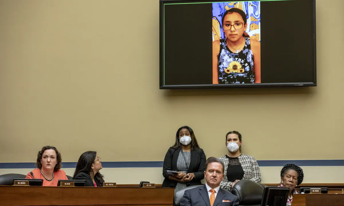 Uvalde survivor, 11, tells House hearing she smeared herself with friend’s blood