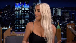 Frustrated Kim Kardashian snaps at her kids for causing havoc during Jimmy Fallon interview: ‘Can you stop!’