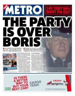 The Metro – The party is over Boris