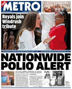 Metro – Nationwide Polio alert