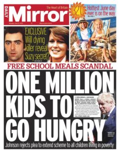 Daily Mirror – One million kids to go hungry