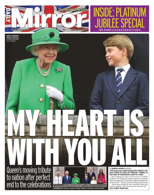 Daily Mirror - My heart is with you all