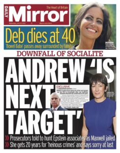 Daily Mirror – Andrew is next target