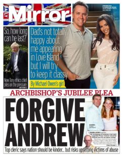 Daily Mirror – Forgive Andrew