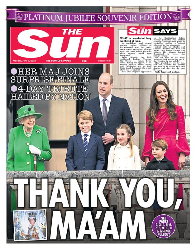 The Sun - Thank you Ma’am