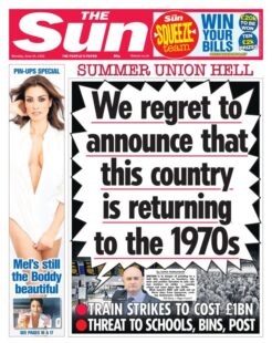 The Sun – We regret to announce that this country is returning to the 1970s