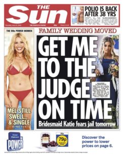 The Sun – Get me to the judge on time