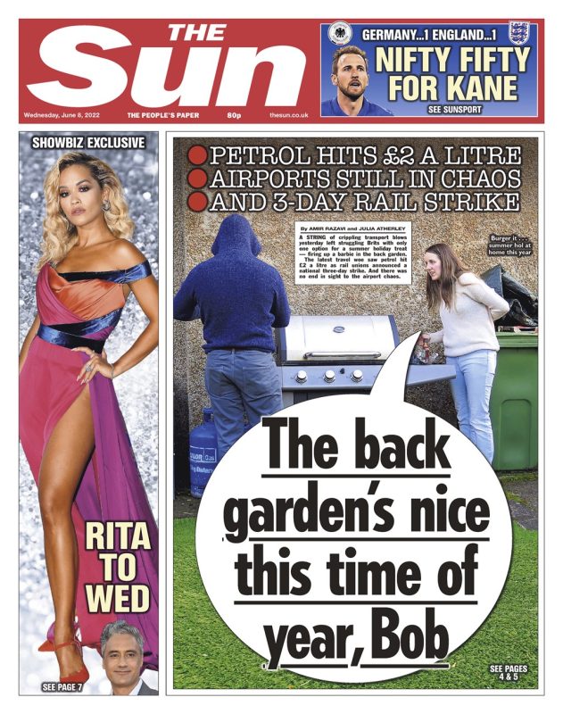 The Sun - The back garden is nice this time of year, Bob