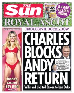 The Sun – Charles blocks Andy return