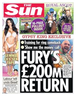 The Sun – Fury’s £200m return