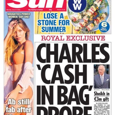 The Sun - Charles ‘cash in bag’ probe
