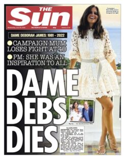The Sun – Dame Debs dies