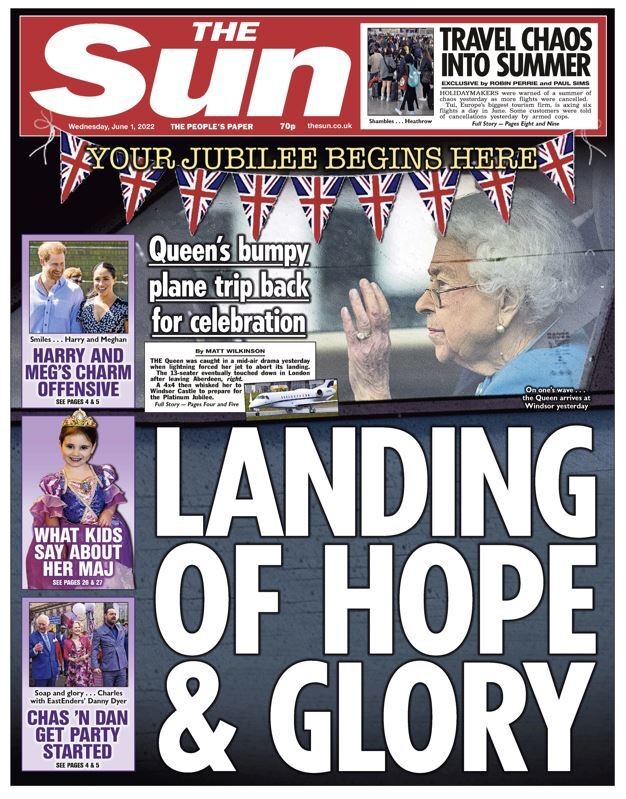 The Sun - Landing of hope and glory