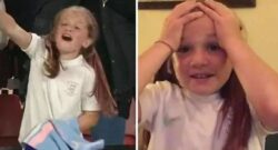 BBC commentator cries as 8-year-old England fan Tess awarded Euro 2022 final tickets live