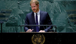 Prince Harry has criticised the ‘rolling back of constitutional rights’ in United Nations speech