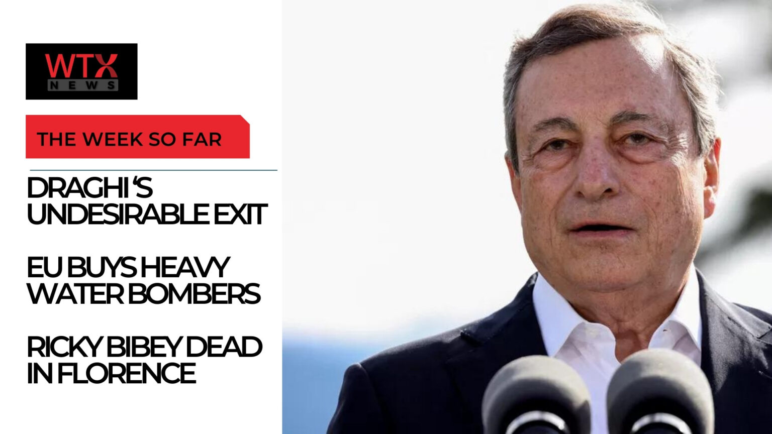 The Euro week so far: Draghi’s Undesirable Exit & the EU buys heavy water bombers