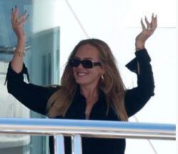 Adele radiates happiness as she holidays in Sardinia aboard super yacht
