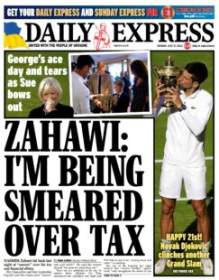 Daily Express – Zahawi: I’m being smeared over tax