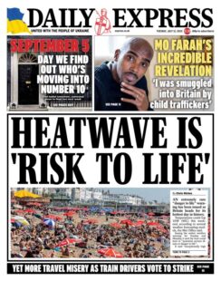 Daily Express – Heatwave is ‘risk to life’