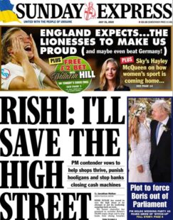 Sunday Express - Rishi: I’ll save the high street 