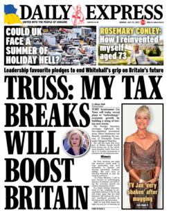 Daily Express – Truss: My tax breaks will boost Britain