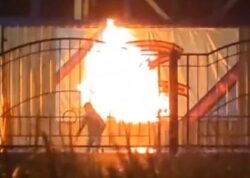 Putin hit by Russian uprising as Freedom Legion burns Kremlin ‘swastika’ in public protest
