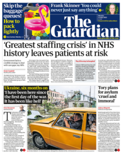 The Guardian – ‘greatest staffing crisis’ in NHS history leaves patients at risk