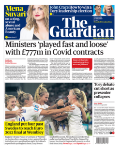 The Guardian – Ministers played fast and loose with £777m in Covid contracts