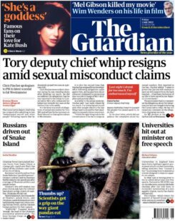 The Guardian – Tory deputy chief whip resigns amid sexual misconduct claims