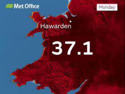 UK heatwave: Wales’ hottest temperature record broken twice in one day after reaching 37.1C