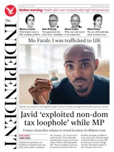 The Independent – Javid exploited non-dom tax loophole’ while MP