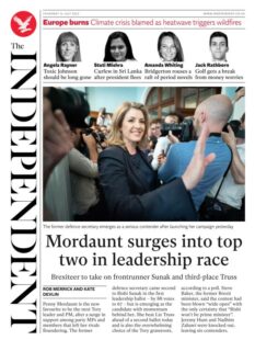 The Independent – Mordaunt surges into top two in leadership race