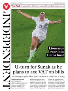 The Independent – U-turn for Sunak as he plans to axe VAT on bills