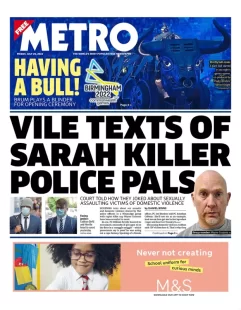 Metro – Vile texts of Sarah killer police pals