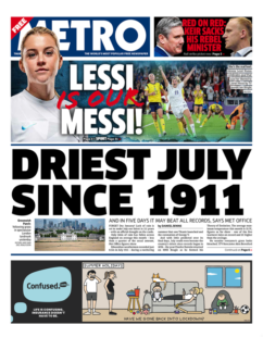 Metro – Driest July since 1911