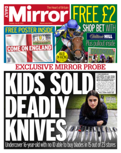 Daily Mirror – Kids sold deadly knives