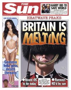 The Sun – Britain is melting