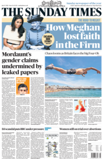 Sunday Times – Mordaunt’s gender claims undermined by leaked papers 