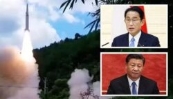 China sends missile ‘OVER main island’ in horrifying escalation of tensions